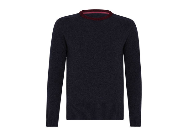 Balto: Navy/Red - Khunu yak wool