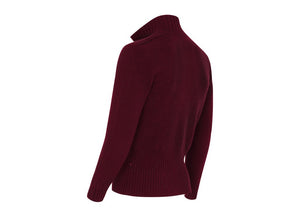 Hemingway Zip: Burgundy - Khunu yak wool